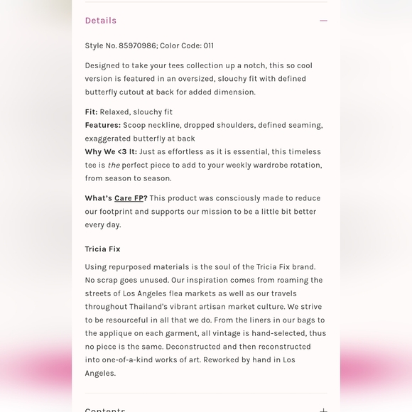 Trica Fix Free People Red Butterfly Tee NWOT Large - Picture 5 of 7